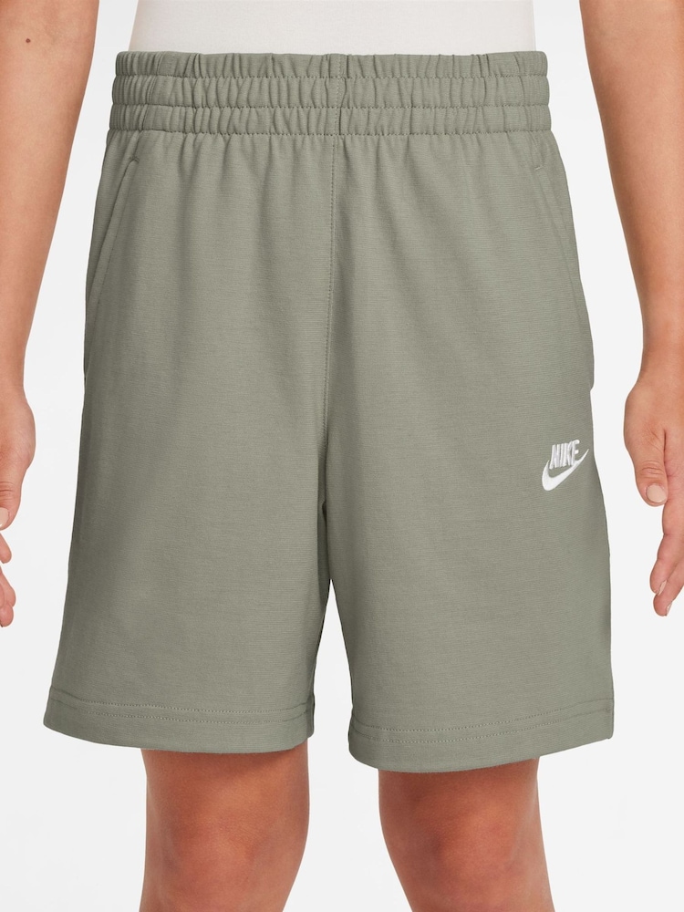 Nike Spruce Fog Grey Sportswear Club Shorts - Image 1 of 3 Nike Spruce Fog Grey Sportswear Club Shorts - Image 1 of 3