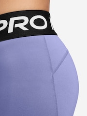 Nike Purple Pro Dri-FIT 5" Shorts - Image 4 of 4