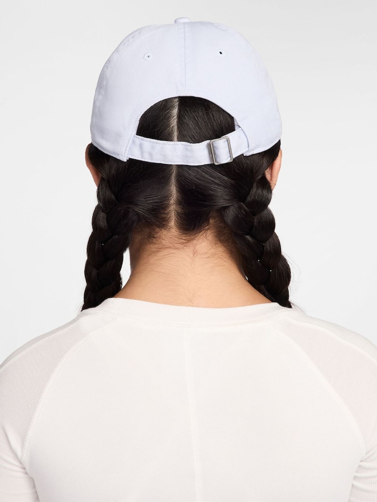 Nike White Club Kids' Unstructured Futura Wash Cap - Image 2 of 6 Nike White Club Kids' Unstructured Futura Wash Cap - Image 2 of 6