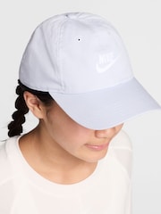 Nike White Club Kids' Unstructured Futura Wash Cap - Image 4 of 6