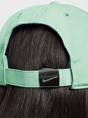 Nike Barley Green Dri FIT Kids Club Unstructured Metal Swoosh Cap - Image 5 of 7