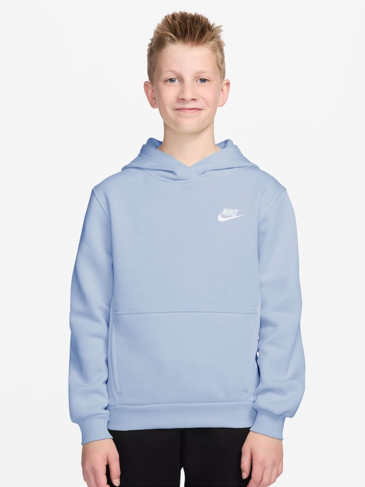 Nike Hyrdrogen Blue Club Fleece Pullover Hoodie - Image 1 of 3 Nike Hyrdrogen Blue Club Fleece Pullover Hoodie - Image 1 of 3
