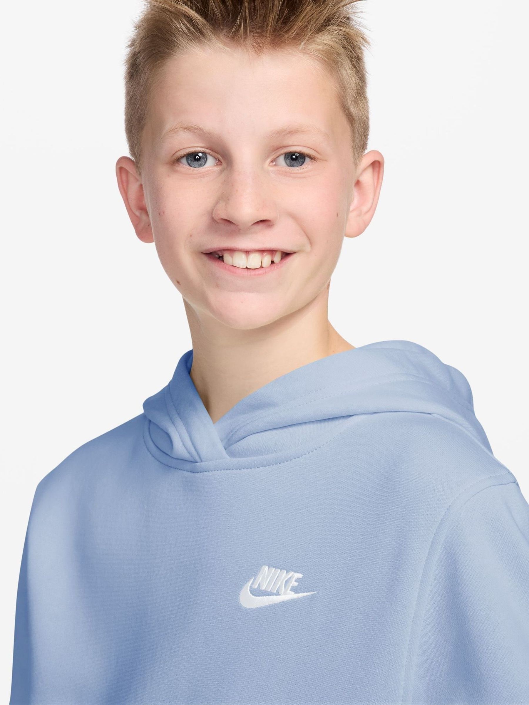 Comprar Azul de Hidrogênio - Moletom Nike Club Fleece com Capuz