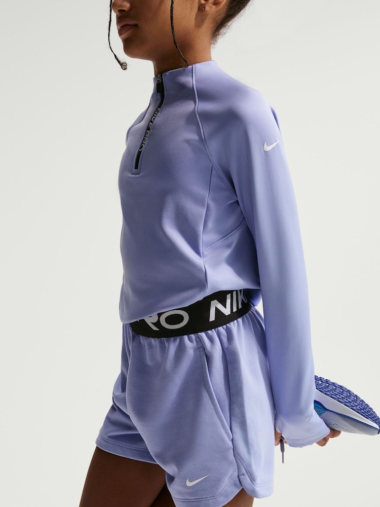 パープル - Nike Pro Dri-FIT フリース ショートパンツ - 画像 5 / 5