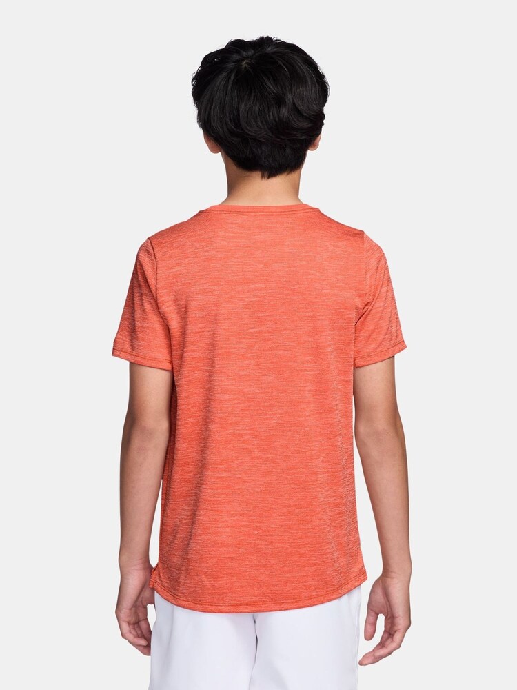 Naranja - Nike Miler Dri-FIT Short Sleeve T-Shirt - Imagen 2 de 4