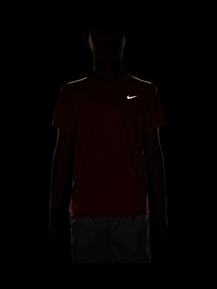 Naranja - Nike Miler Dri-FIT Short Sleeve T-Shirt - Imagen 4 de 4