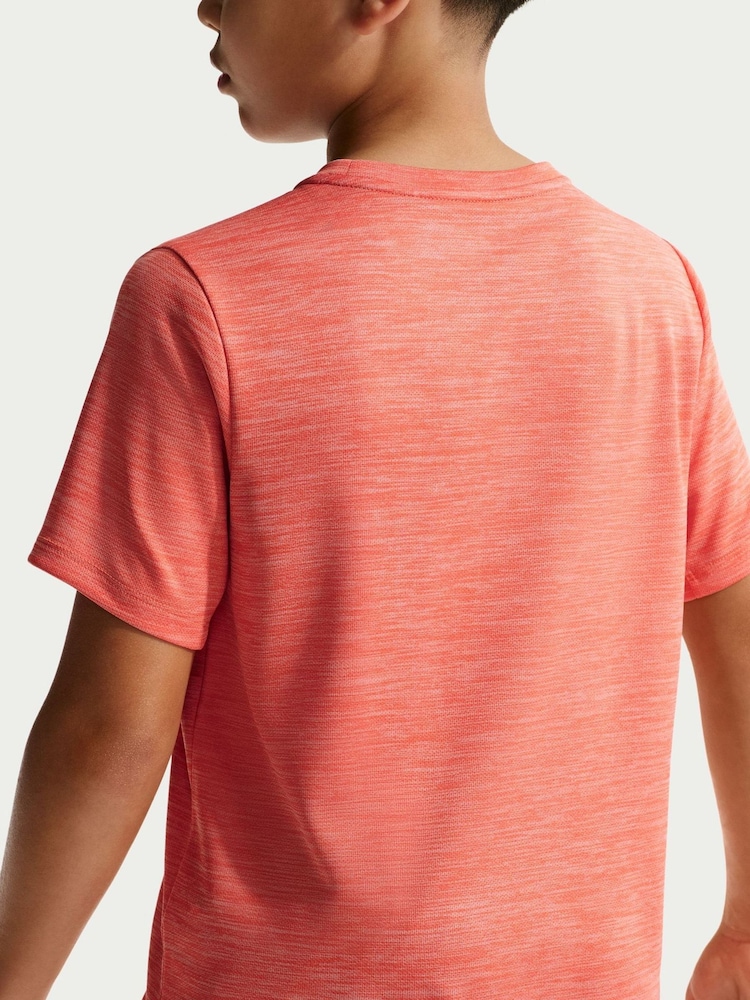 Oranžinė - Nike Miler Dri-FIT trumpomis rankovėmis marškinėliai - 5 paveikslėlis iš 5