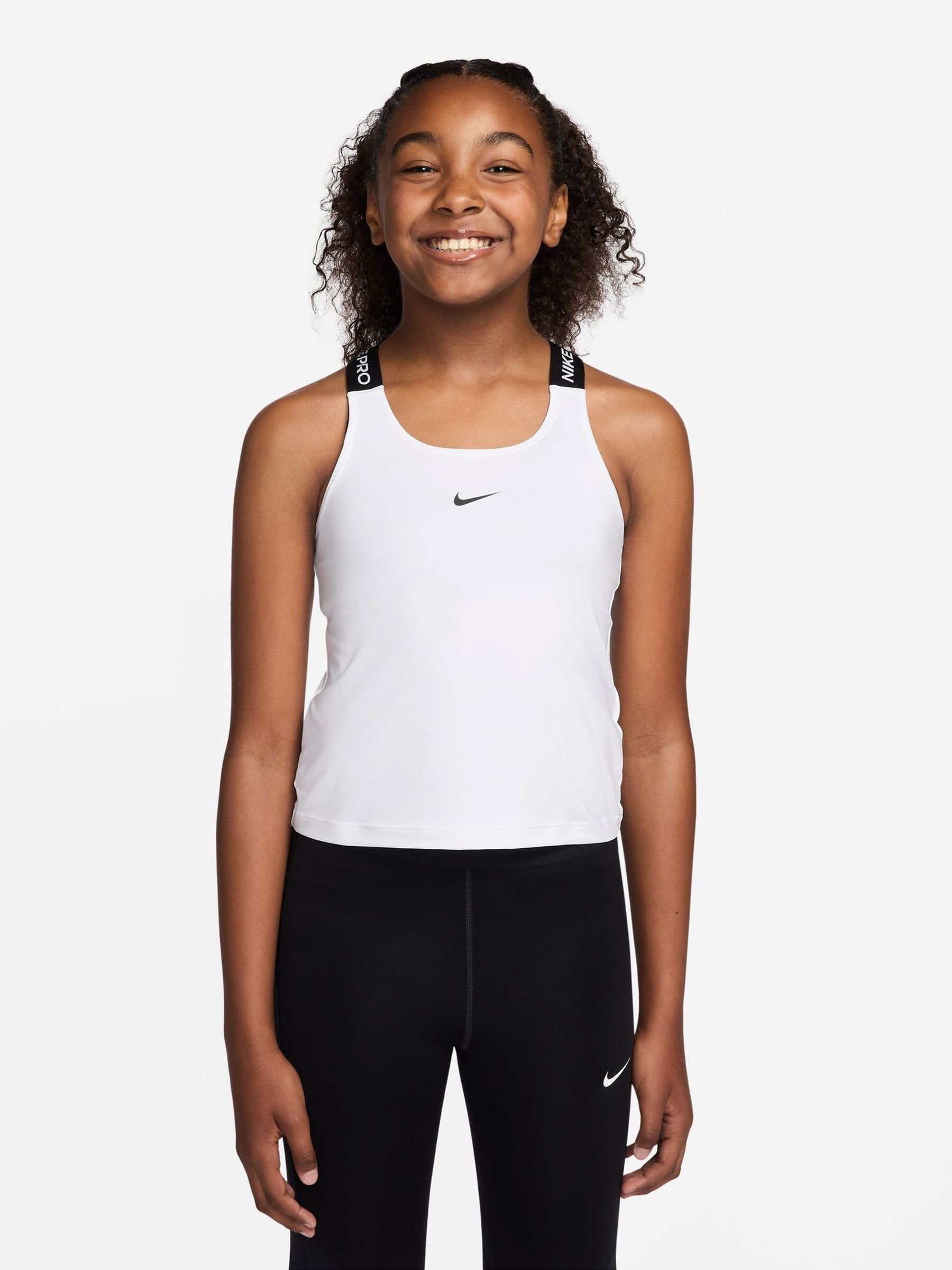 Next：日本 ホワイト - Nike Pro Dri-FIT タンクトップ from Next Japan