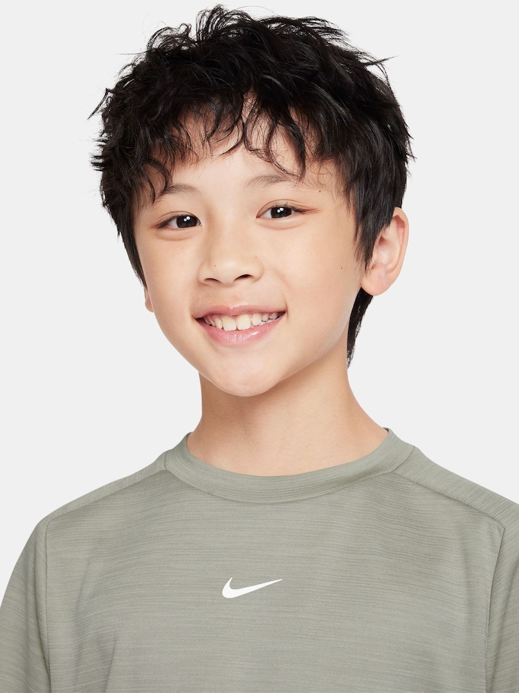 Nike Spruce Fog Grey Dri-FIT Short Sleeve T-Shirt - Image 3 of 3