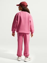 Nike Peony Pink Oversized Club Fleece Sweatshirt - Image 4 of 5