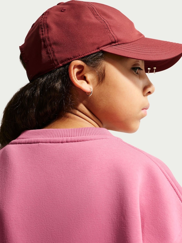Nike Peony Pink Oversized Club Fleece Sweatshirt - Image 5 of 5