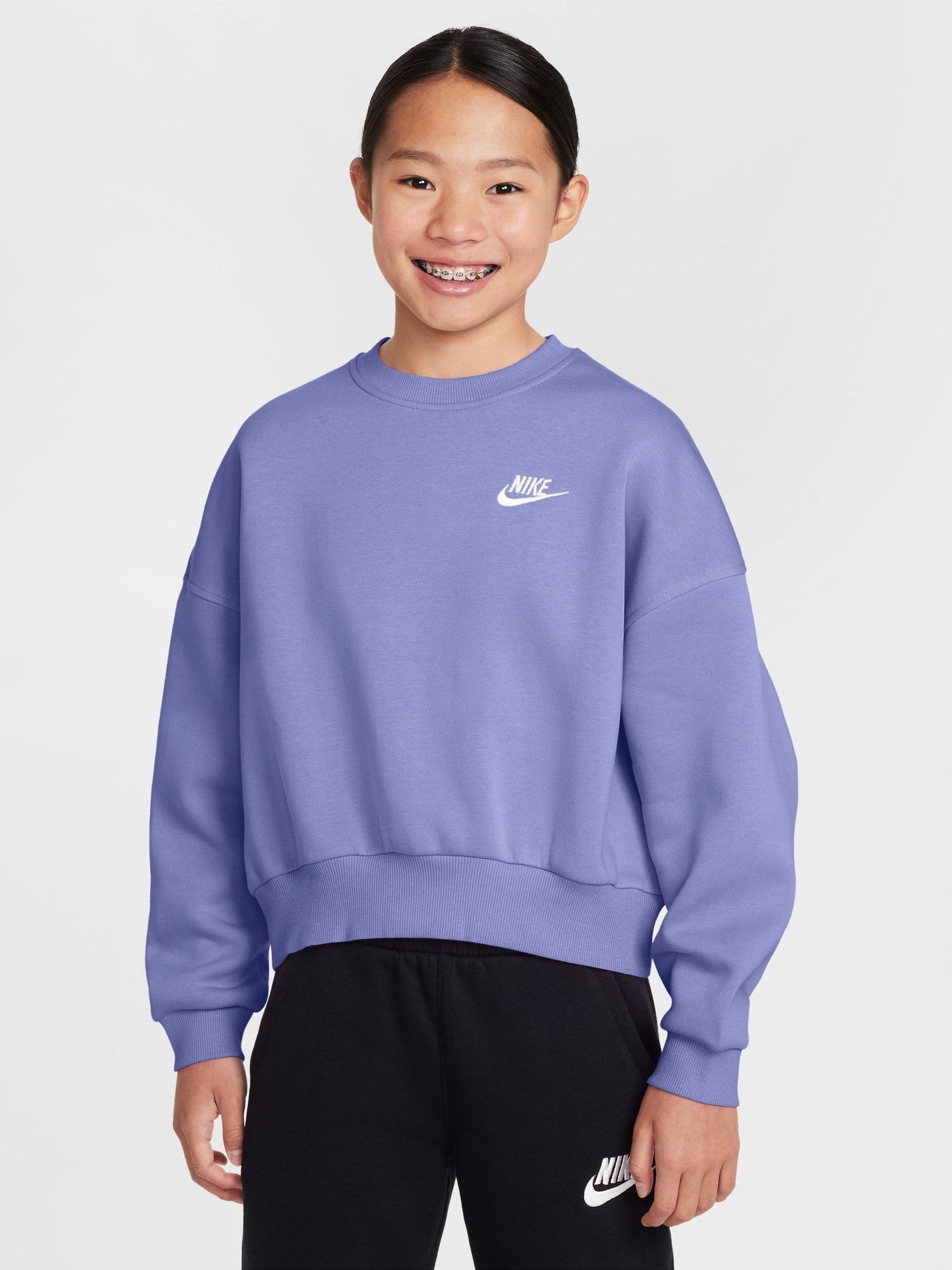 nike lavender crew neck