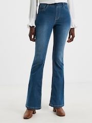 JD Williams Sky Blue Bootcut Jeggings - Image 1 of 4