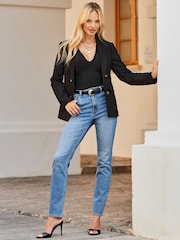 Sosandar Black Fitted Blazer - Image 2 of 5