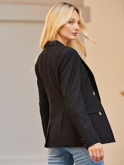 Sosandar Black Fitted Blazer - Image 4 of 5