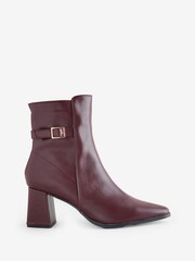 Sosandar Stiefeletten mit Blockabsatz und Schnallenbesatz - Bild 1 von 1