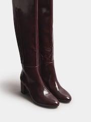 Long Tall Sally Red Knee Block Boots - Image 3 of 5