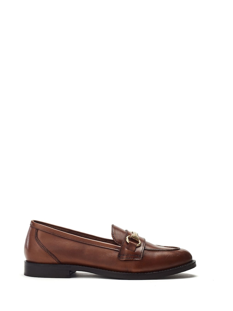 Moda in Pelle Elarra Flat Loafers With Snaffle Trim - Image 1 of 4 Moda in Pelle Elarra Flat Loafers With Snaffle Trim - Image 1 of 4