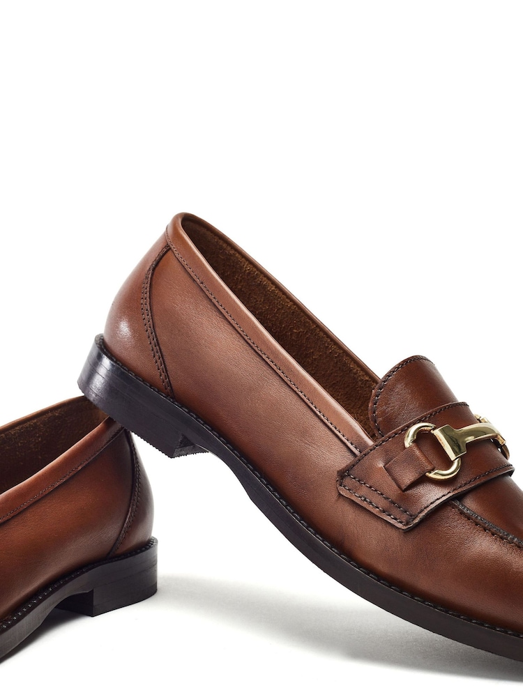 Moda in Pelle Elarra Flat Loafers With Snaffle Trim - Image 4 of 4 Moda in Pelle Elarra Flat Loafers With Snaffle Trim - Image 4 of 4