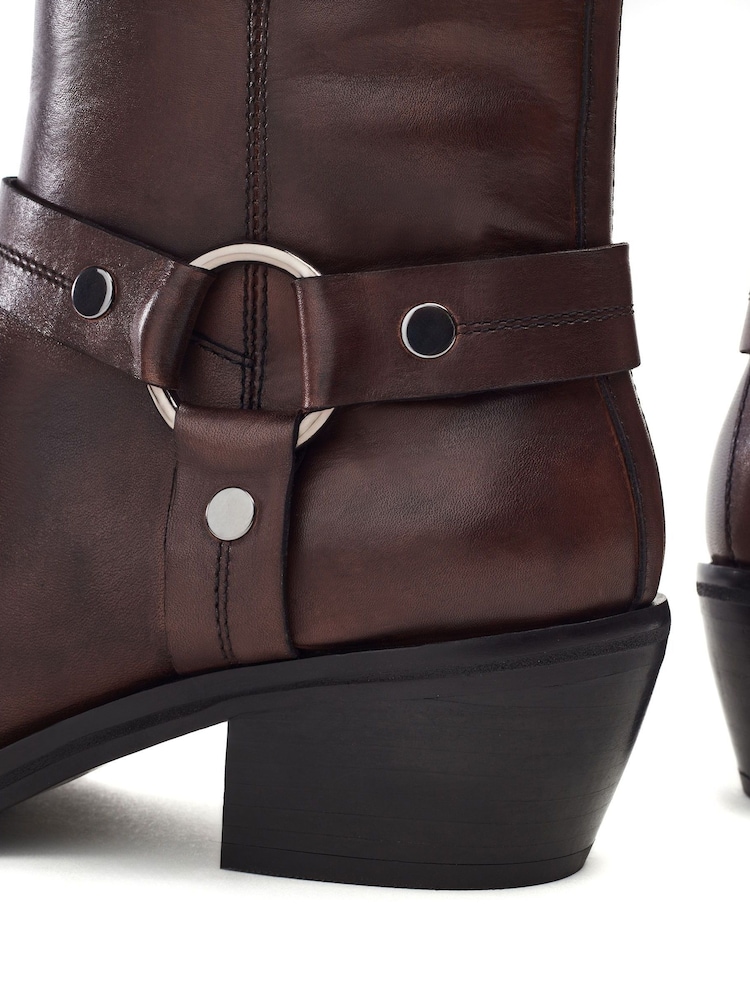 Moda in Pelle SH Gee Moto Ankle Boots - Image 4 of 4