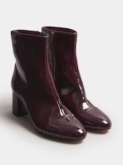 Long Tall Sally Red Block Boots Patent - Image 3 of 5