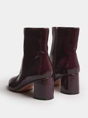 Long Tall Sally Red Block Boots Patent - Image 4 of 5