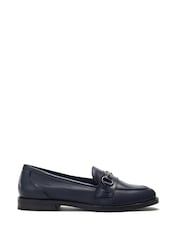 Moda in Pelle Elarra Flat Loafers With Snaffle Trim - Image 1 of 4