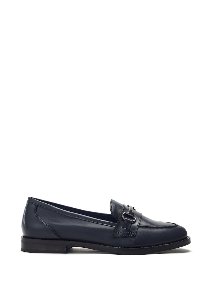 Moda in Pelle Elarra Flat Loafers With Snaffle Trim - Image 1 of 4 Moda in Pelle Elarra Flat Loafers With Snaffle Trim - Image 1 of 4