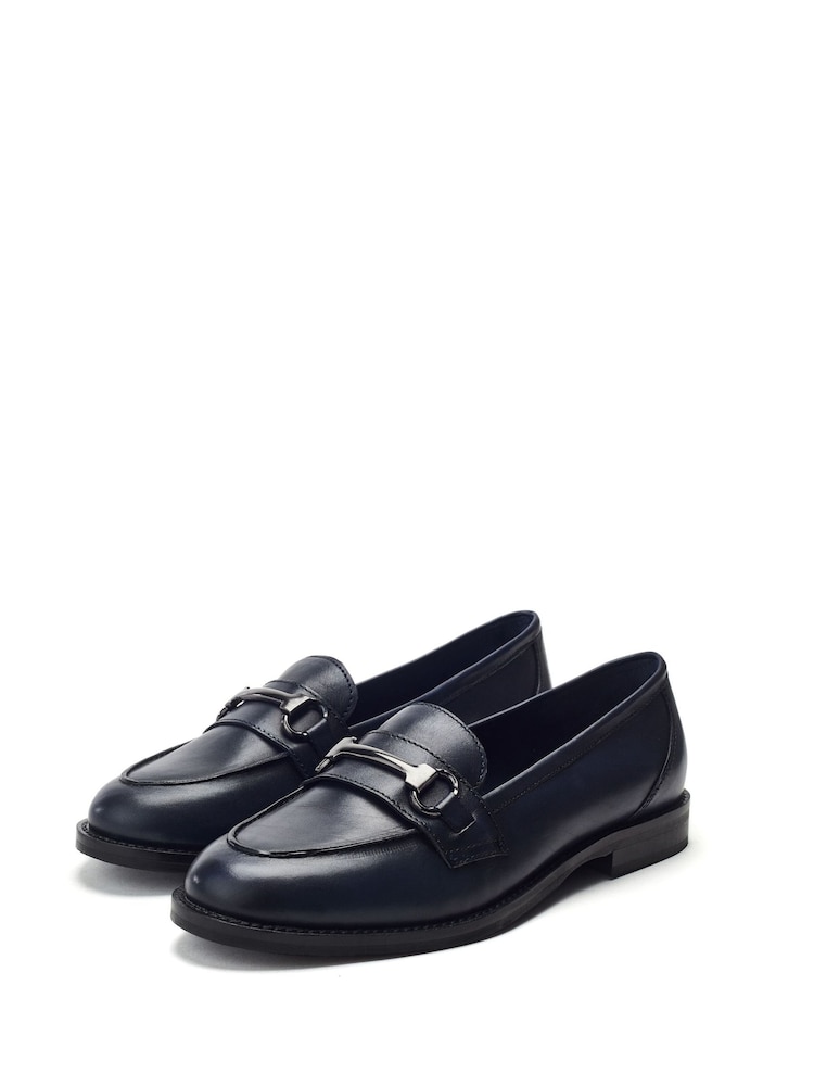 Moda in Pelle Elarra Flat Loafers With Snaffle Trim - Image 2 of 4 Moda in Pelle Elarra Flat Loafers With Snaffle Trim - Image 2 of 4
