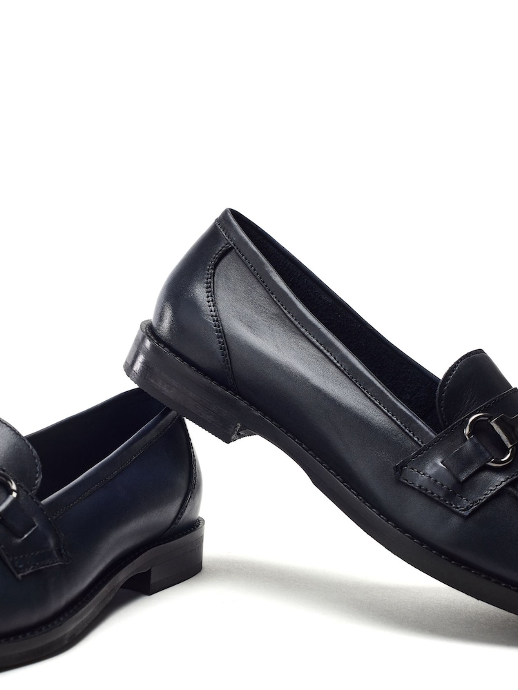 Moda in Pelle Elarra Flat Loafers With Snaffle Trim - Image 4 of 4 Moda in Pelle Elarra Flat Loafers With Snaffle Trim - Image 4 of 4