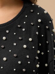 Evans Pearl Trim Dress - Image 4 of 5