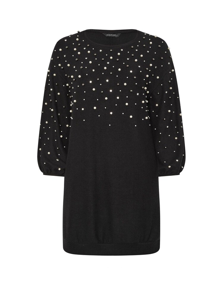 Evans Pearl Trim Dress - Image 5 of 5
