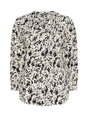 Evans Natural Shirred Cuff Pintuck Shirt - Image 5 of 5