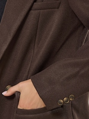 Marrone - Cappotto lungo Long Tall Sally - Immagine 4 di 5