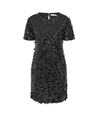 Yours Curve Black London Sequin T-Shirt Dress - Image 5 of 5