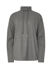 Long Tall Sally Grey Marl Waffle Cowl Neck Lounge Top - Image 5 of 5