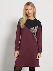 M&Co Black Petite Cutabout Berry Animal Dress - Image 1 of 5