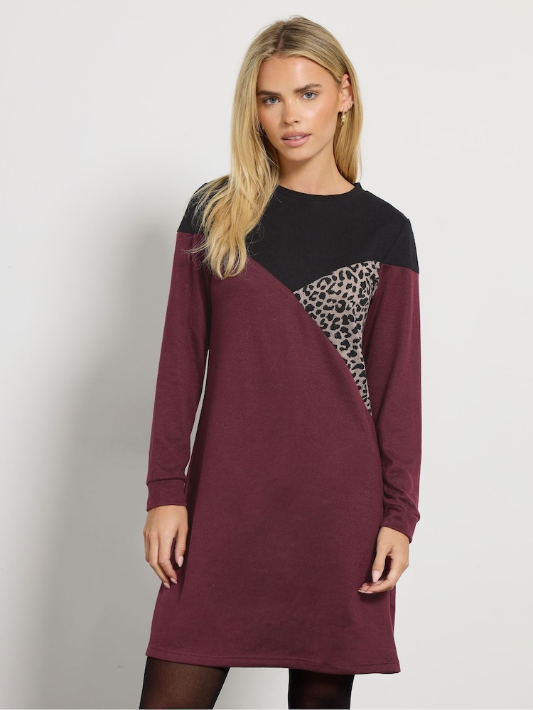 M&Co Black Petite Cutabout Berry Animal Dress - Image 1 of 5
