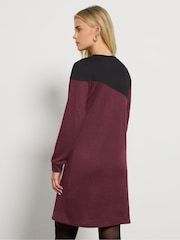 M&Co Black Petite Cutabout Berry Animal Dress - Image 3 of 5