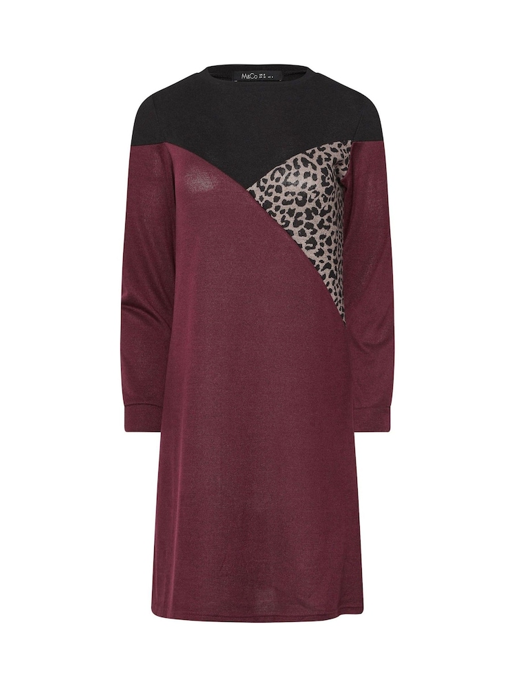 M&Co Black Petite Cutabout Berry Animal Dress - Image 5 of 5