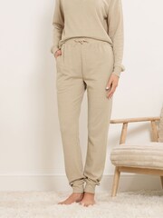 Long Tall Sally Natural Marl Cuff Lounge Joggers - Image 1 of 4