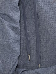 Long Tall Sally Blue Marl Waffle Cowl Neck Lounge Top - Image 4 of 5