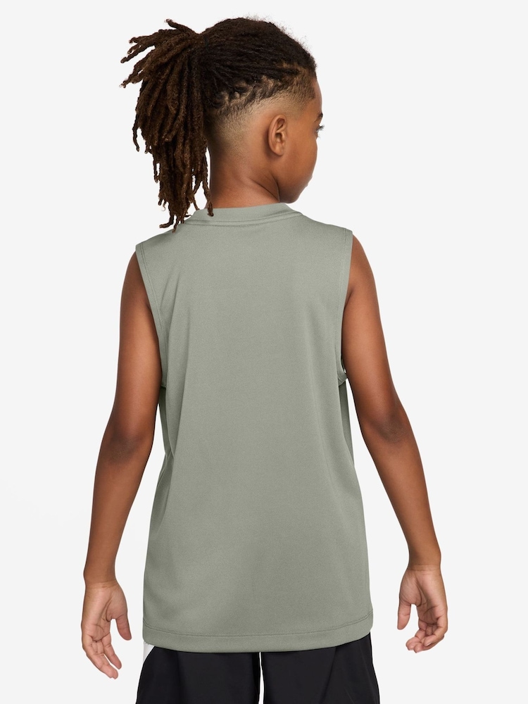 Nike Spruce Fog Grey Multi Dri-FIT Vest - Image 2 of 3 Nike Spruce Fog Grey Multi Dri-FIT Vest - Image 2 of 3