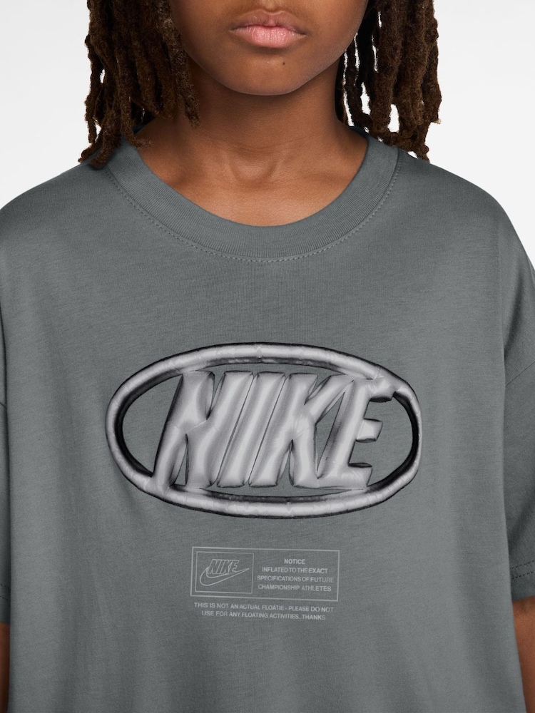 Nike Smoke Grey Club T-Shirt - Image 3 of 3