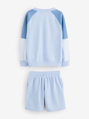 Nike Hydrogen Blue Crew and Shorts Tracksuit - Image 9 of 11