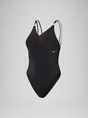 Speedo Black Womens Shaping Strappy Swimsuit - Image 1 of 4