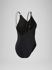 Speedo Black Womens Shaping Strappy Swimsuit - Image 2 of 4