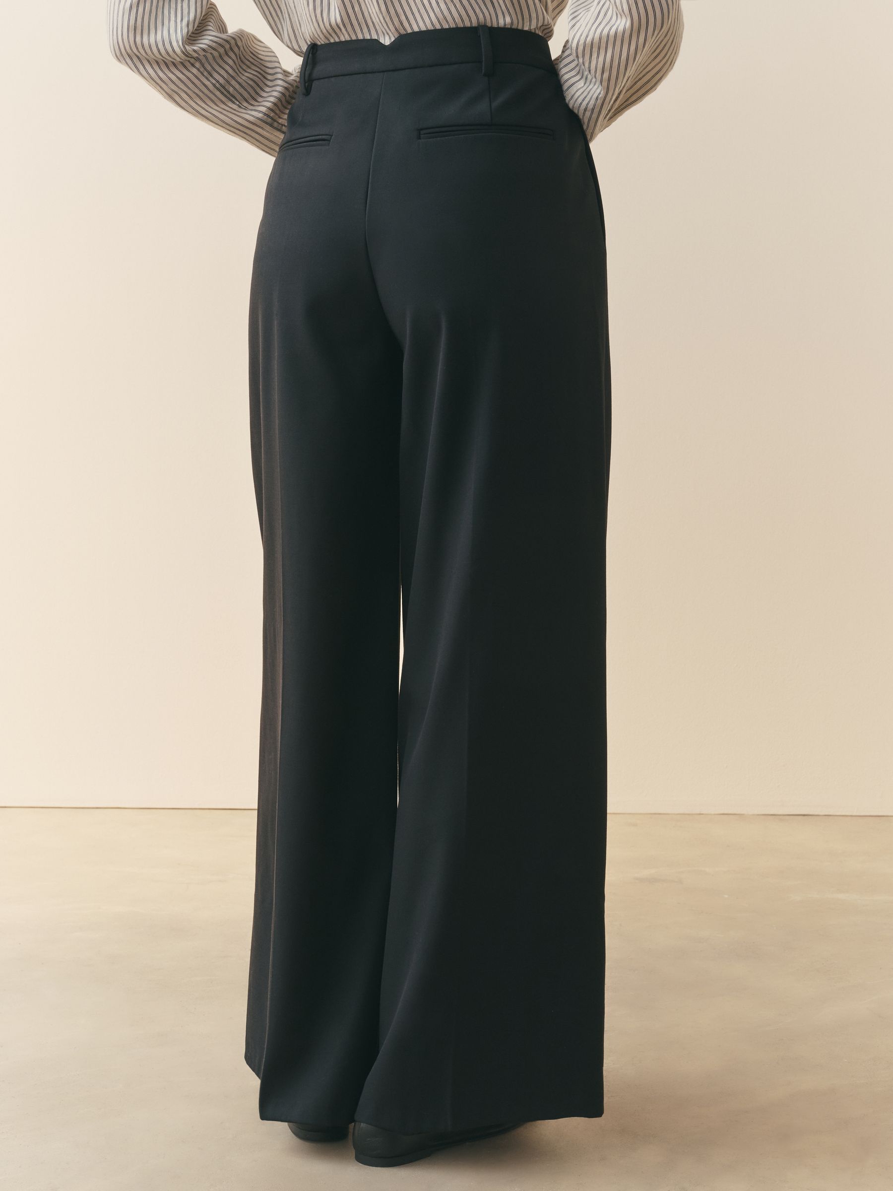 Buy Nothing Ordinary Black Premium Pleat Front Tailored Trousers