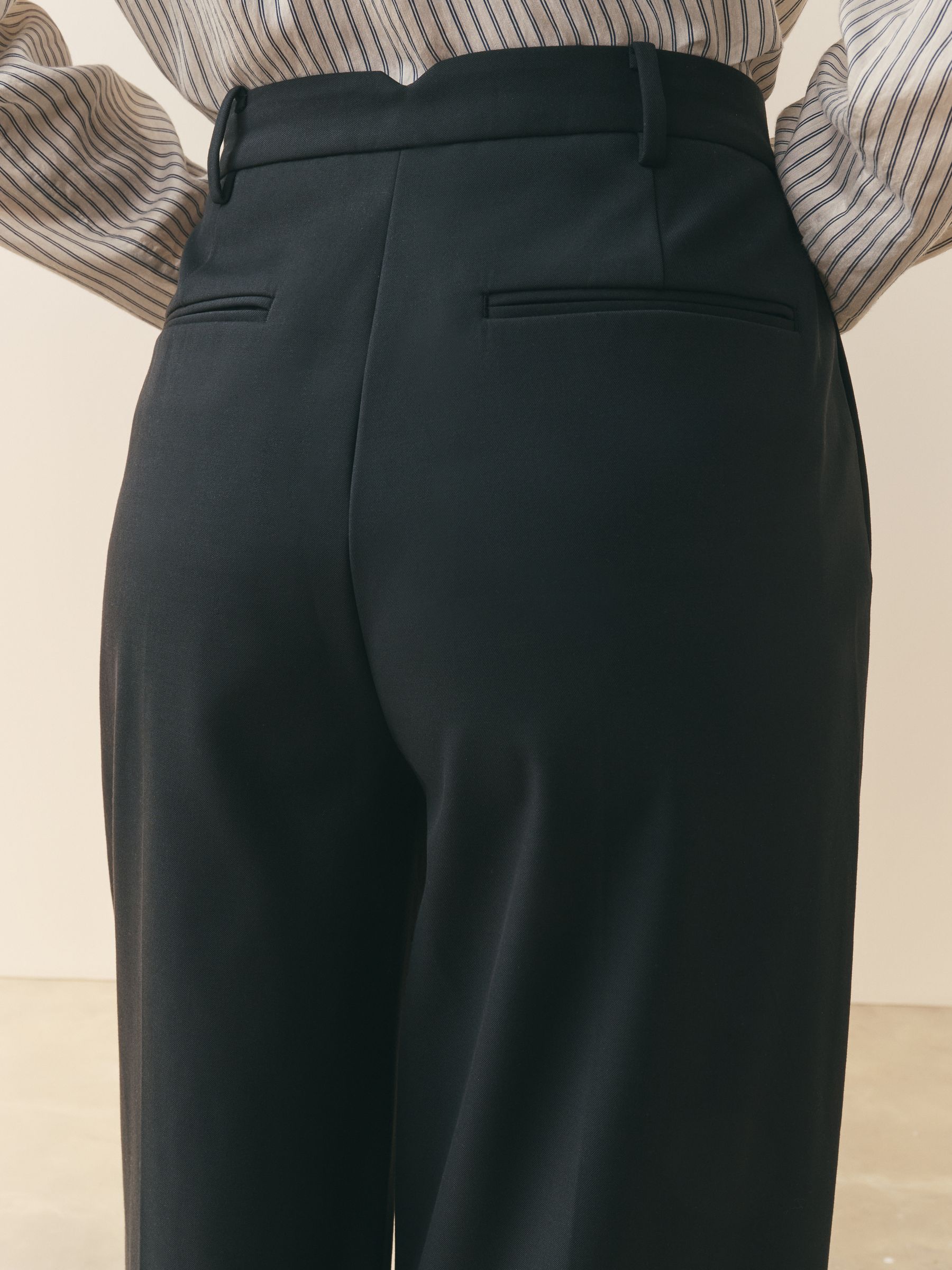Buy Nothing Ordinary Black Premium Pleat Front Tailored Trousers