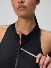Speedo Black Womens Colourblock Swimsuit - Image 5 of 6